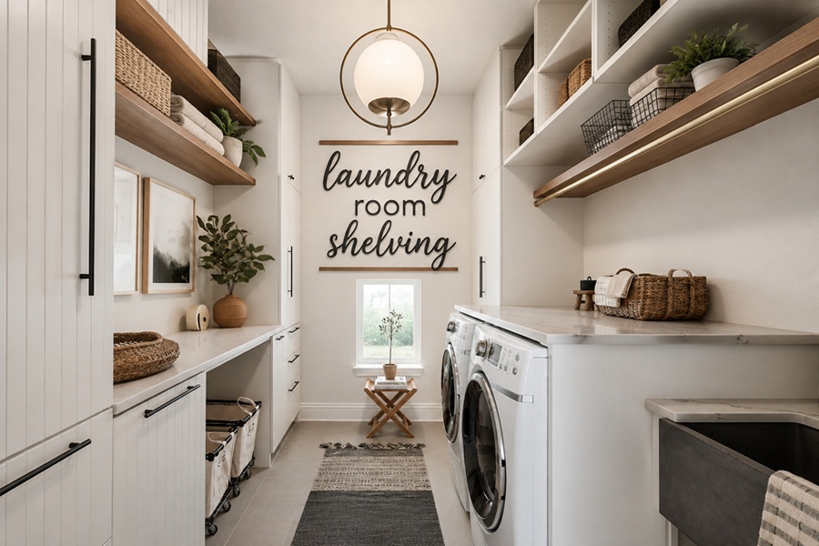 laundry room shelving